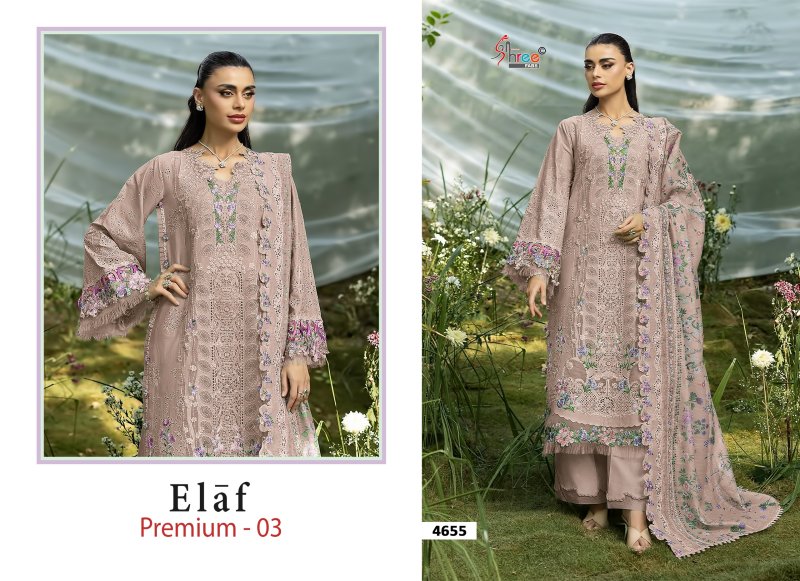 Elaf Premium Vol 3 By Shree Cotton Dupatta Dress Material 